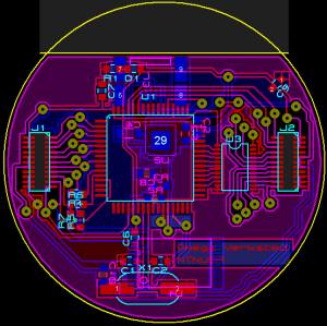 The layout for the master circuit board